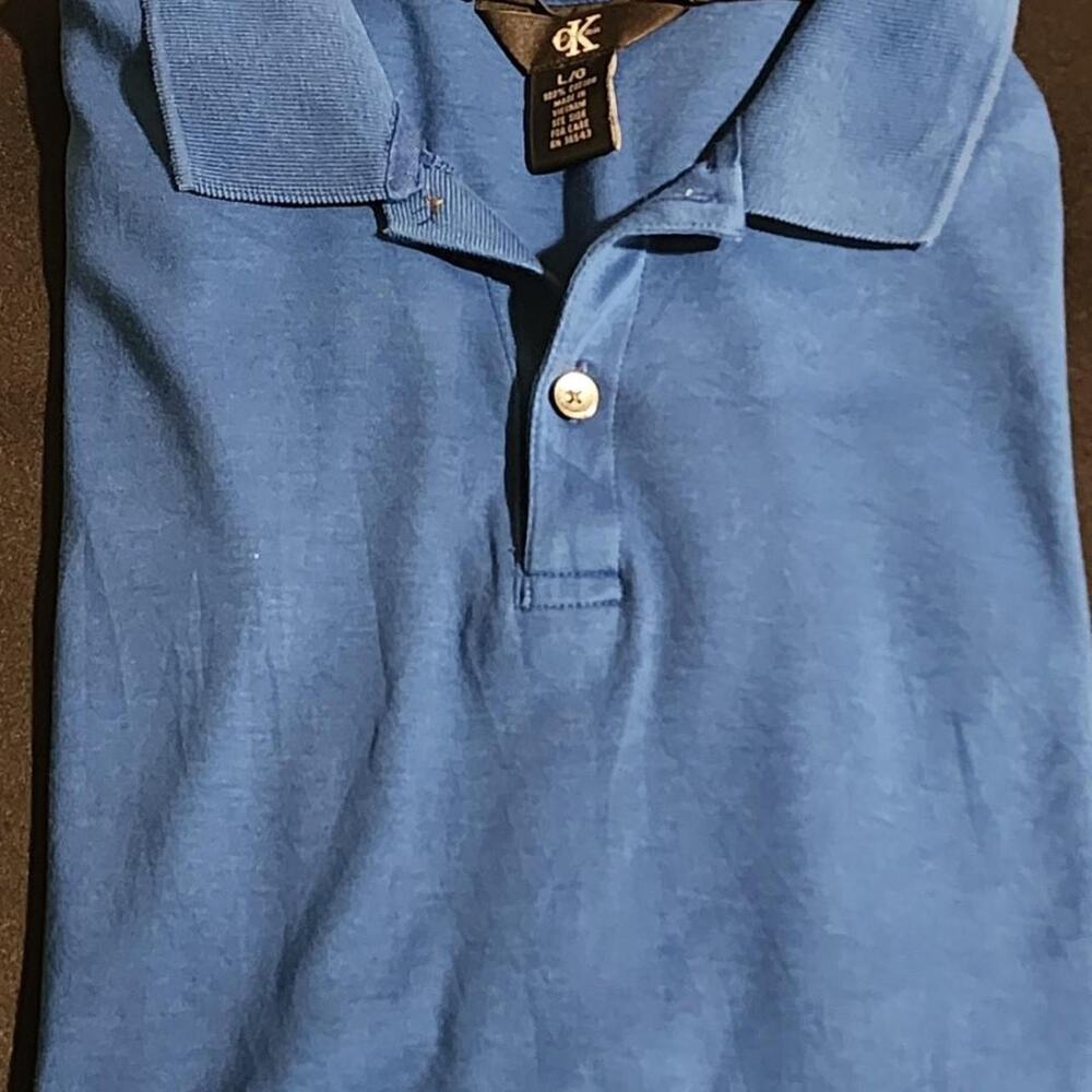 Calvin klein blue polo shirt